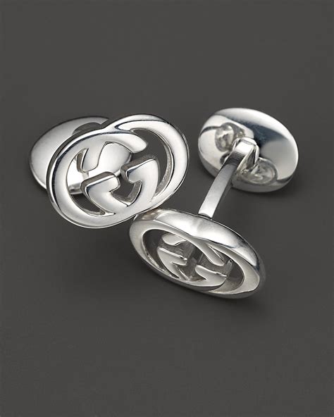 gucci sterling silver cufflink.